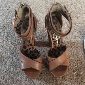 Jessica Simpson High Heel Chunky Sandals